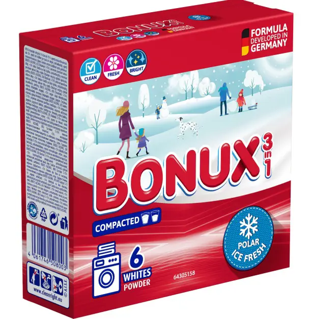 xPR.BONUX   6PD/390g -3v1 WHITE POLAR ICE FRESH