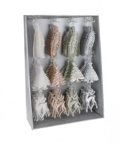 VO -VIANOCNA DEKOR. MIX GLITER 16cm