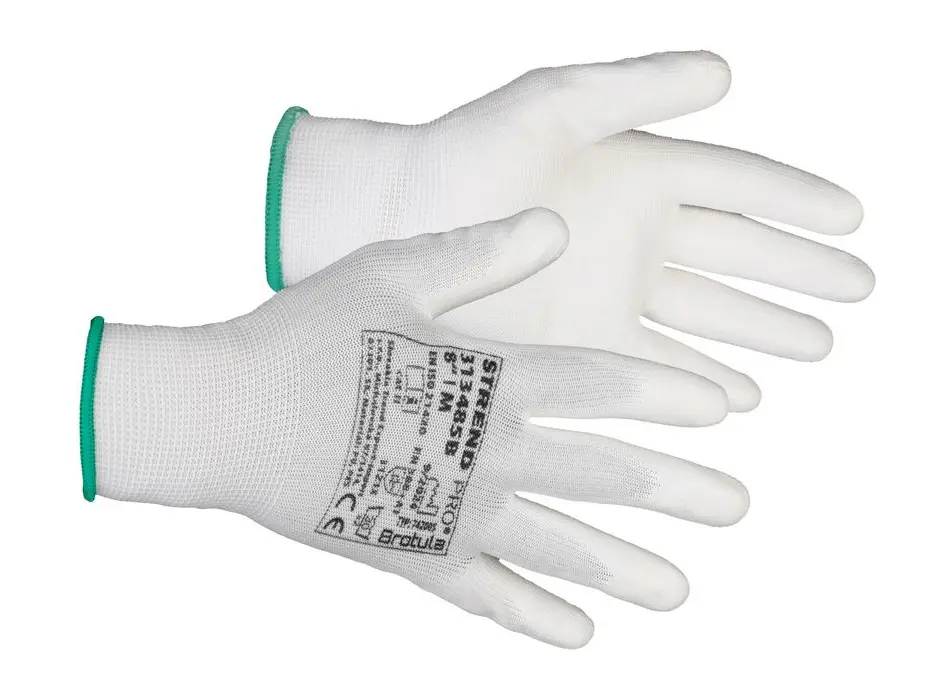 RUKAVICE BROTULA WHITE c.8 -NYLON,POLYU