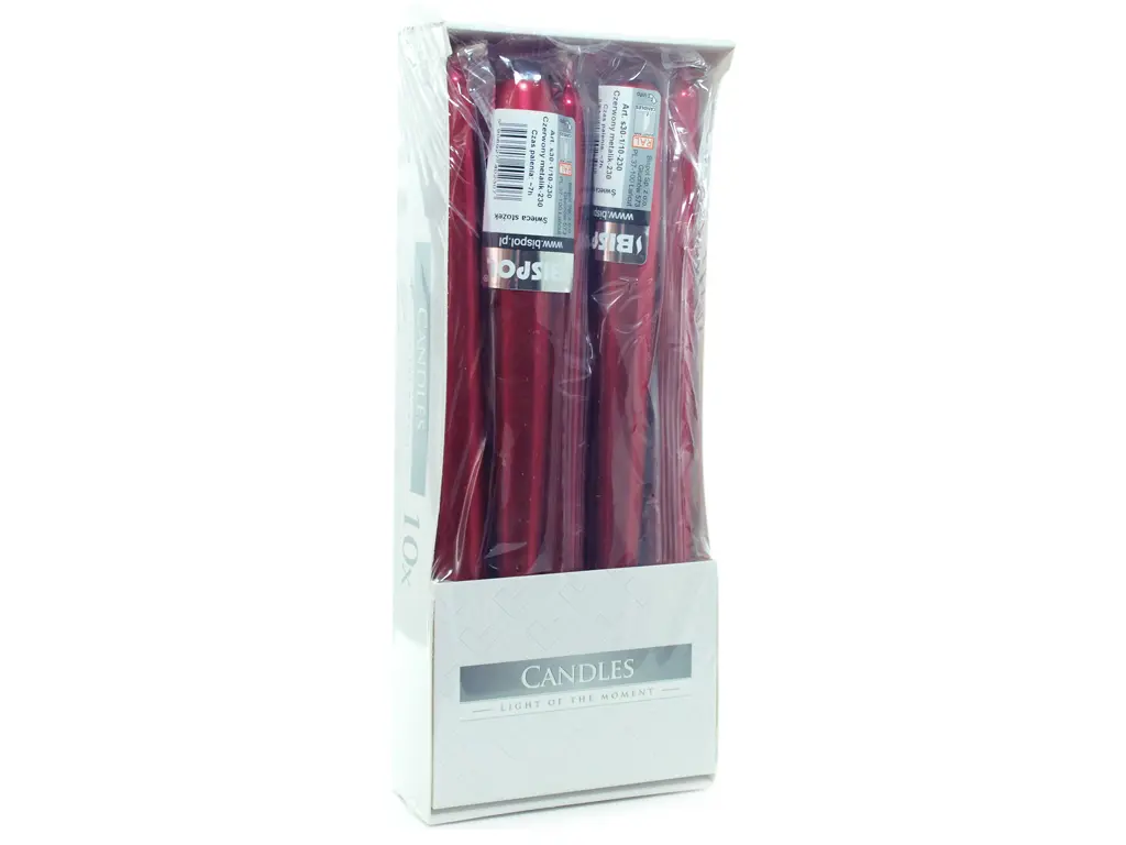 SVIECKA KONICKA 25cm -METAL CERVENA
