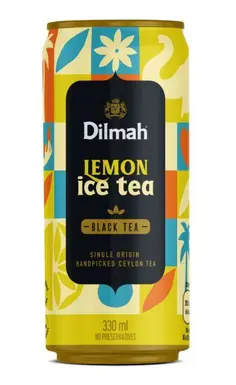 xVODA LAD.CAJ DILMAH 330ml -BLACK TEA LEM. Z