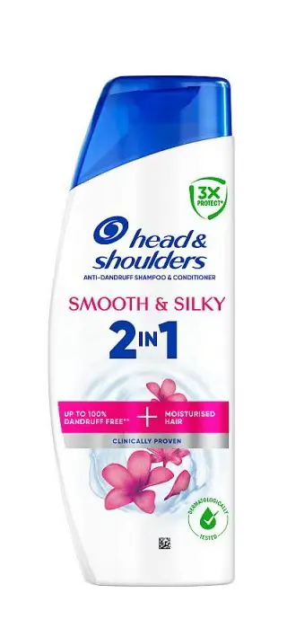 SAMPON H&S 330ml -2v1 SMOOTH&SILKY