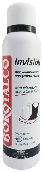 DEO BOROTALCO 150ml -INVISIBLE