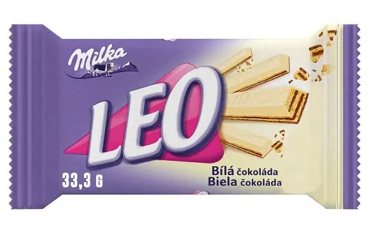 xCK OBLATKA MILKA LEO 33,3g -WHITE