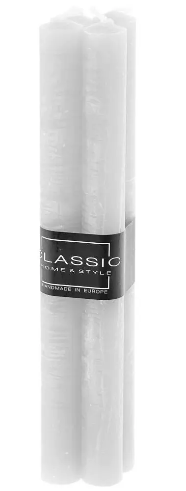 SVIECKA KONICKA RUSTIC 4ks -BIELA