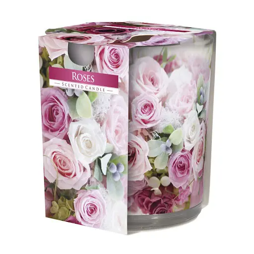 SVIECKA V SKLE 100g -ROSES