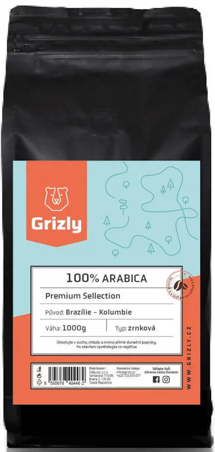 CK GRIZLY KAVA 1kg -100% ARABICA