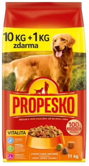 KRMIVO PSY GRANULE PROP.10+1kg -VITALITA