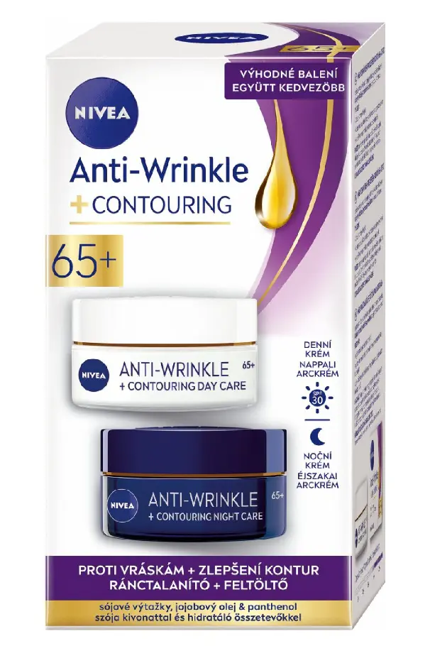 PLET.KREM NIVEA 50ml+50ml -DENNY+NOCNY 65+ KONTURY