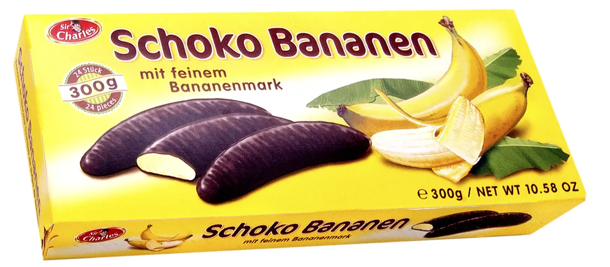 xCK BANANY V COKOLADE 300g -MT-