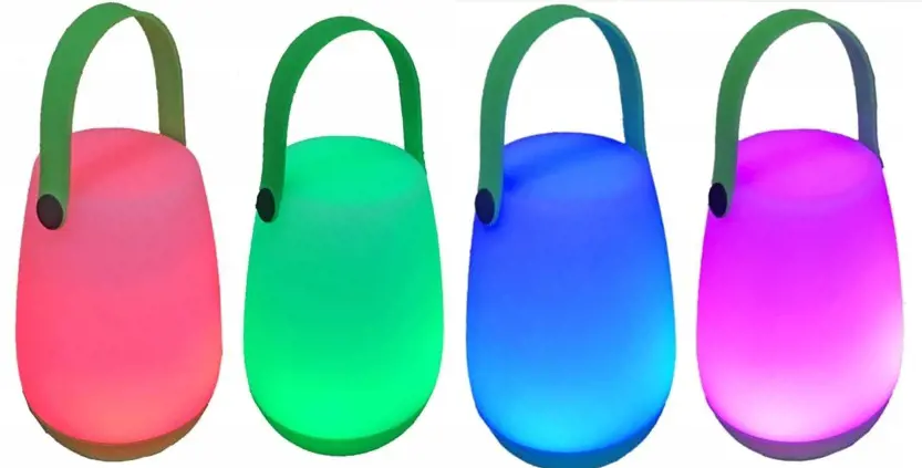 DEKOR.LAMPA PRENOSNA LED MIX FARIEB