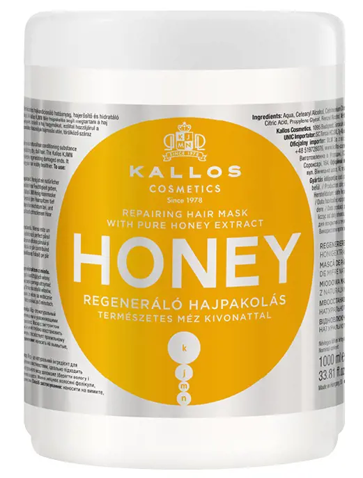 MASKA NA VLASY KALLOS 1l -HONEY