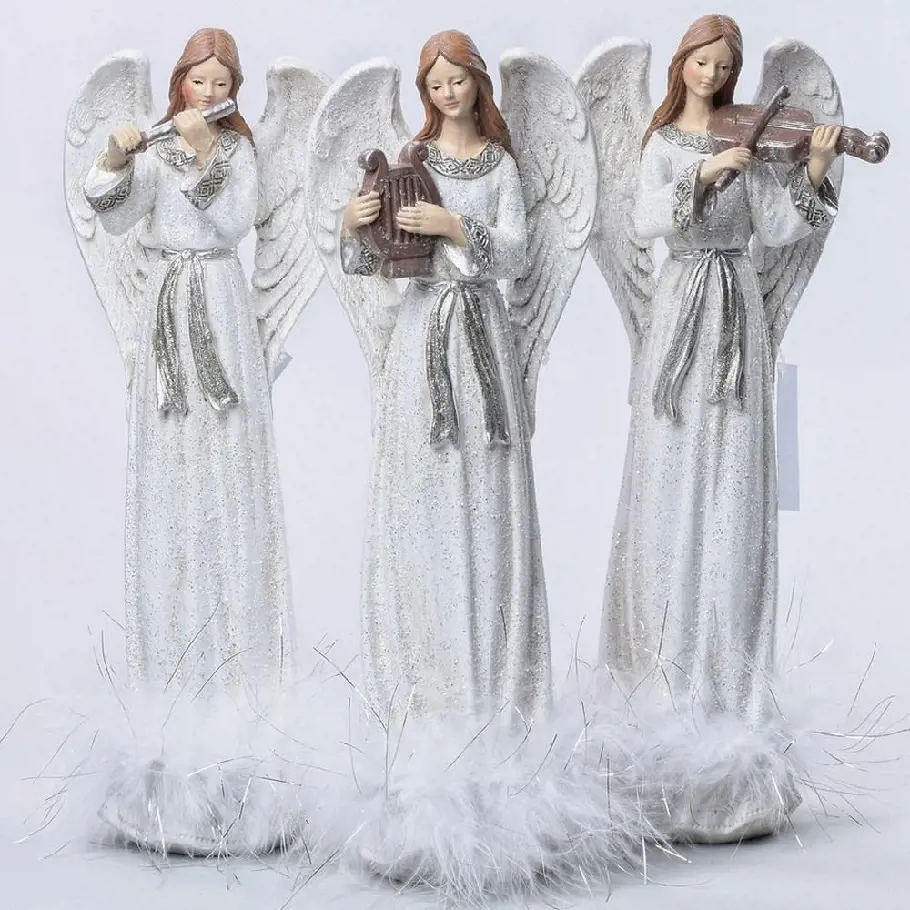 VO -ANJEL POLYRES. 29cm -BIELY