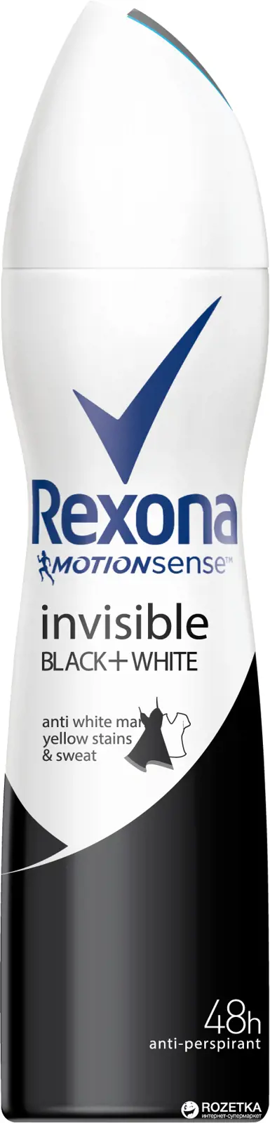 DEO REXONA 150ml -W.INVISIBLE B&W