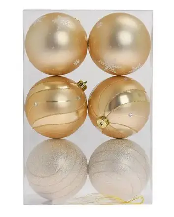VO -GULE PLAST. S/6 10cm -BL.ZLATE
