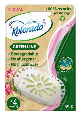 xWC KOCKA KOLORADO+ KOSIK 40g -FLORAL GREEN LINE