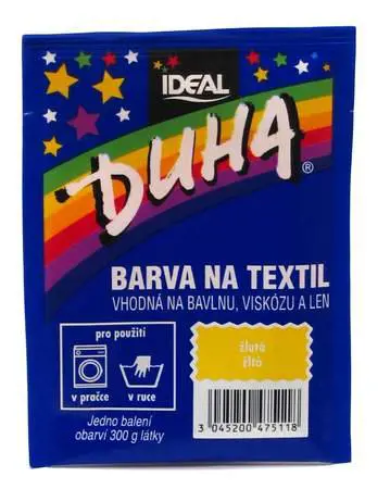 DUHA FARBA NA TEXTIL 15g -ZLTA