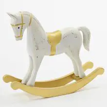 VO -KONIK HOJDAJUCI BIELO/ZLATY 38cm