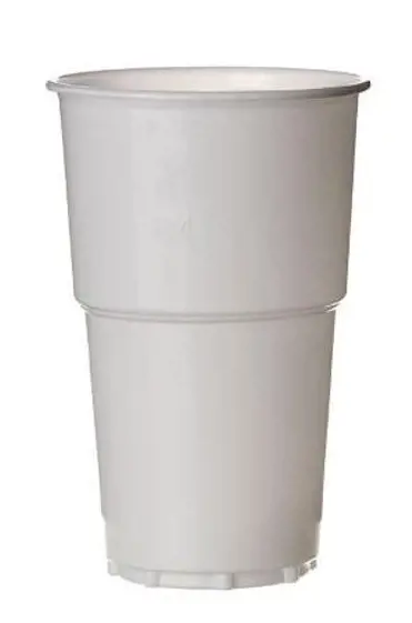 xJED.-POHAR 500ml /12ks -BIELY X