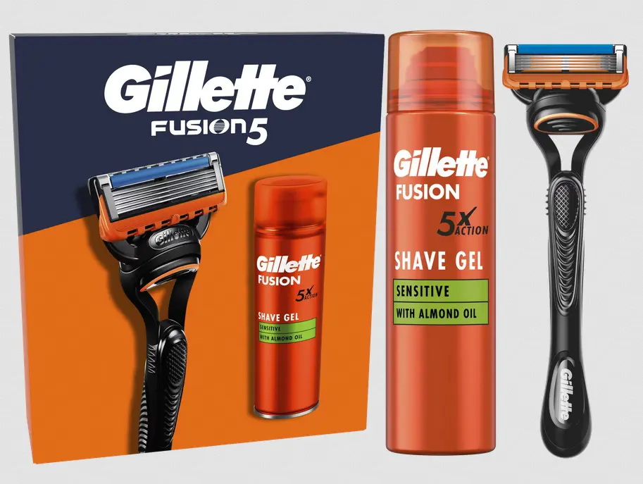 DB -GILLETTE FUSION 1NH+ STROJ+GEL 200ml