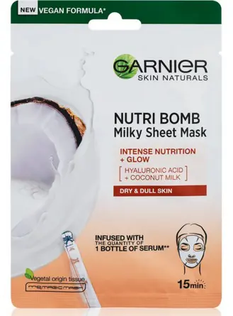 PLET.MASKA GARNIER 28g -COCONUT MILK
