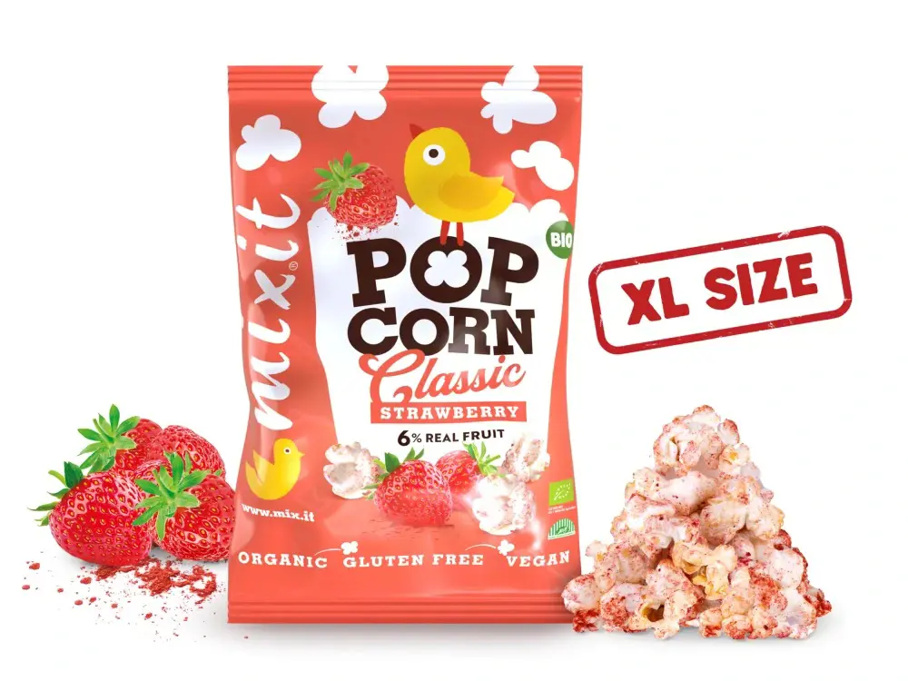 xCK MIXIT BIO POPCORN 75g JAHODA