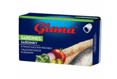 GIANA SARDINKY 125g -PAR.OM.+ZELENINA