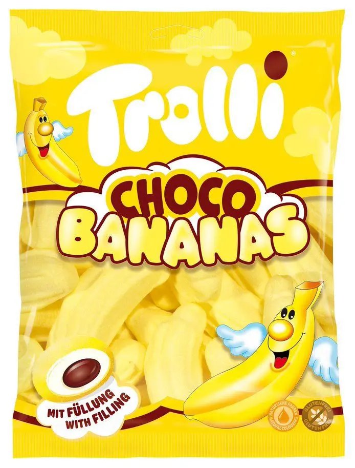 xCK CUKRIKY TROLLI 150g -CHOCO BANANAS