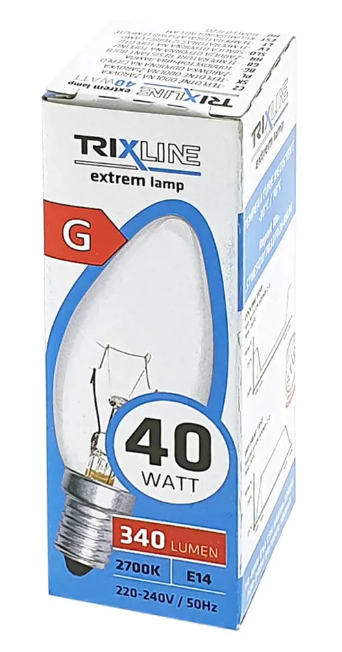 ZIAROVKA E14  40W -BC SVIECKA TRIXLI