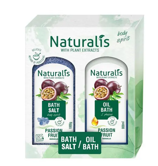 DB -NATURALIS SOL1kg+BATH OIL 800ml -FRUIT