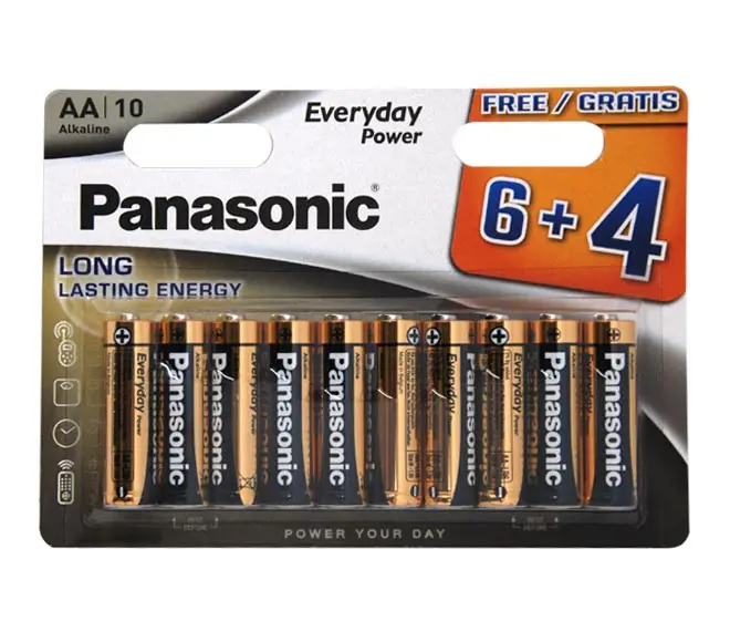 BATERIE PANASONIC LR06 6+4ks -ALKALI