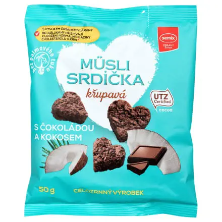 CK MUSLI SRDIECKA 50g -COKOLADA+KOKO