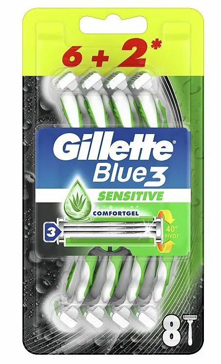 GILLETTE JEDN.ZIL.BLUE III 8ks -SENSITIVE