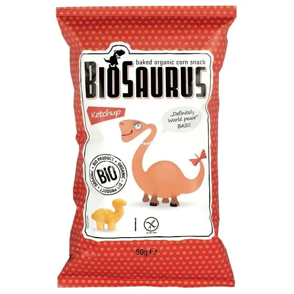 CHIPS BIOSAURUS 50g -KETCHUP