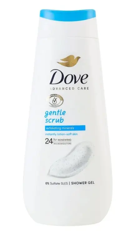 SG DOVE 225ml -GENTLE SCRUP