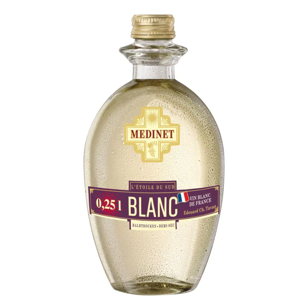 xVINO MEDINET 250ml -BLANC/BIELE