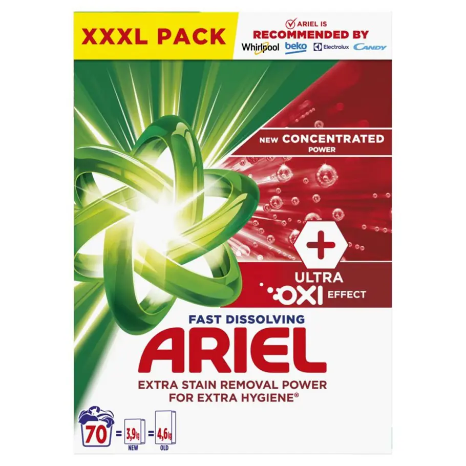 xPR.ARIEL  70PD/3,85kg -ULRA OXI EFFECT BOX
