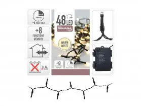 VO -LED OSVETLENIE  48ks -TEPLA BIEL/BAT.