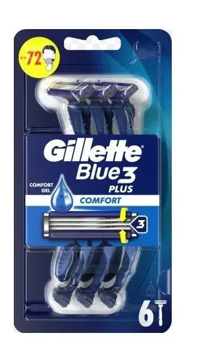 GILLETTE JEDN.ZIL.BLUE III 6ks -COMFORT