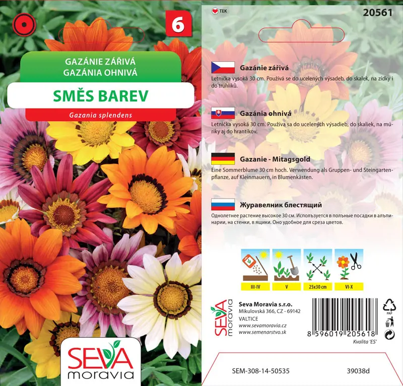 .K-GAZANIA ZIARIVA -ZMES FARIEB 0,2g
