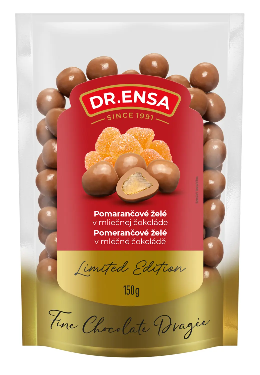 xCK CHOCOLATE DRAZE 150g -POMAR.ZELE V ML.COKO
