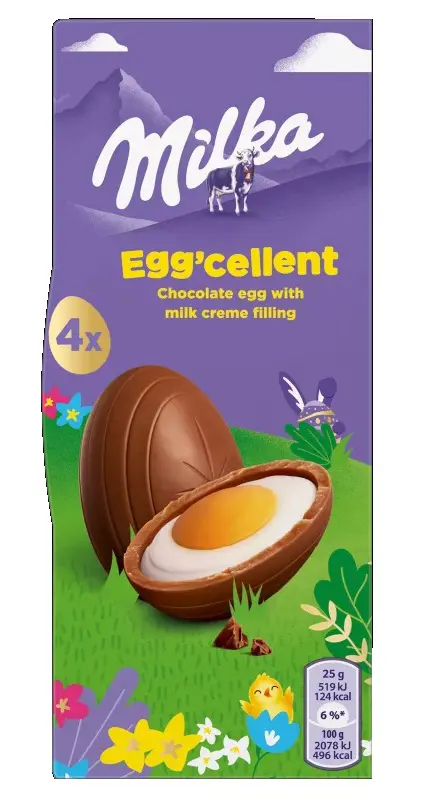 CK VN MILKA EGG´CELLENT 124g 4x31g