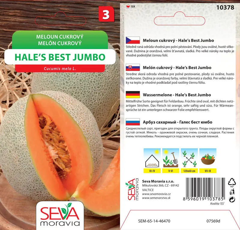 .MELON CUKROVY -HAL.BEST JUMBO 0,5*M