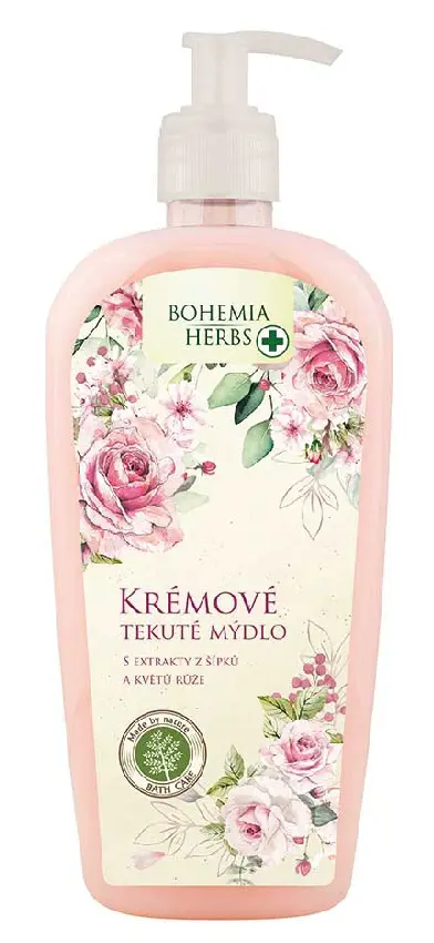TEK.MYDLO BOHEMIA HERBS 300ml -SIPKA A KVET RUZE