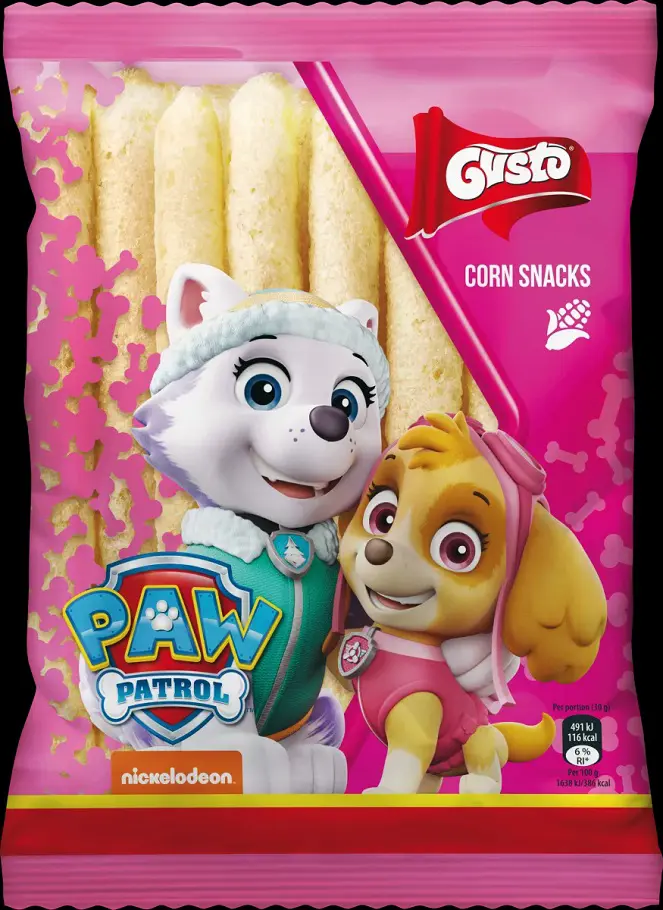 xCHIPS TYCINKY KUKURICNE 60g -PAW PA RUZOVE