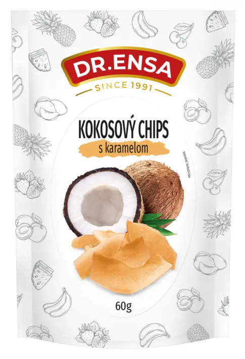 CK KOKOS.CHIPS S KARAMELOM 60g -ENSA