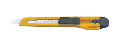NOZ PLASTOVY ODLAMOVACI 9 mm -ZLTY