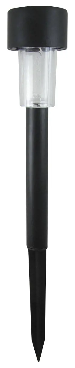 SOLARNA LAMPA ZAHRADNA -CIERNA PVC