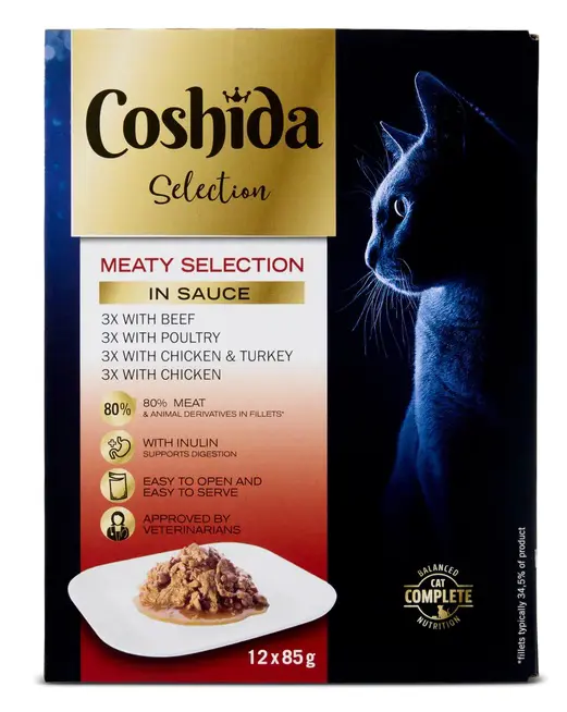 KRMIVO MACKY KAPSI. COSHIDA 12x85g -MASO MIX