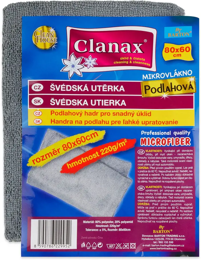 SVEDSKA UTIERKA CLANAX 80x60cm 220g